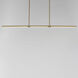 Dorian LED 60 inch Gold Linear Pendant Ceiling Light