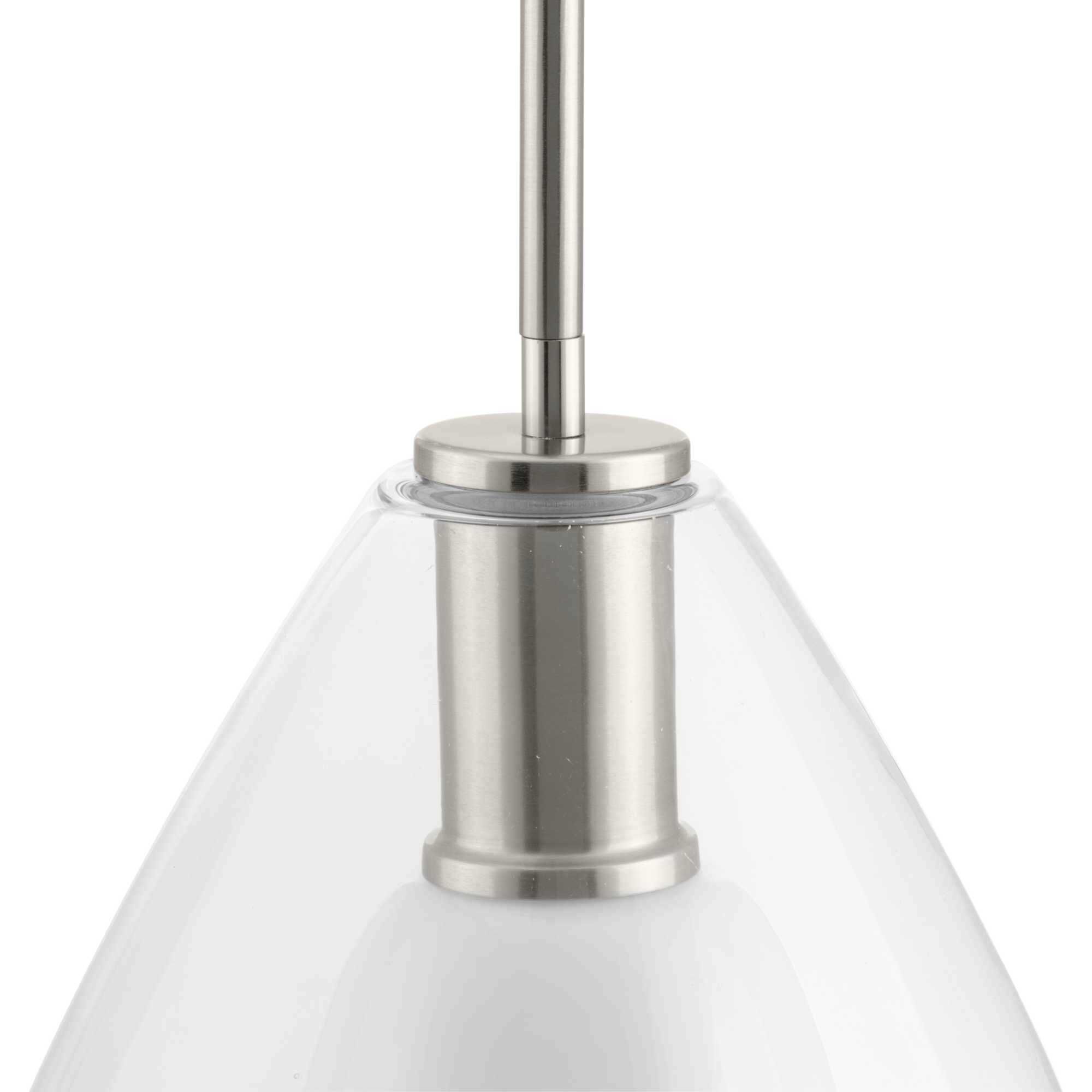 Carillon 1 Light 9.87 inch Brushed Nickel Pendant Ceiling Light