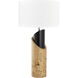 Kincaid 29.5 inch 9 watt Natural Burl with Matte Black Table Lamp Portable Light