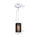 Zen 1 Light 5 inch Chrome Mini Pendant Ceiling Light