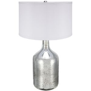 Anita 32.2 inch 40.00 watt White and Silver Table Lamp Portable Light