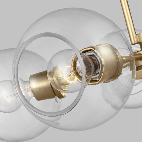Codyn 5 Light 26 inch Satin Brass Chandelier Ceiling Light
