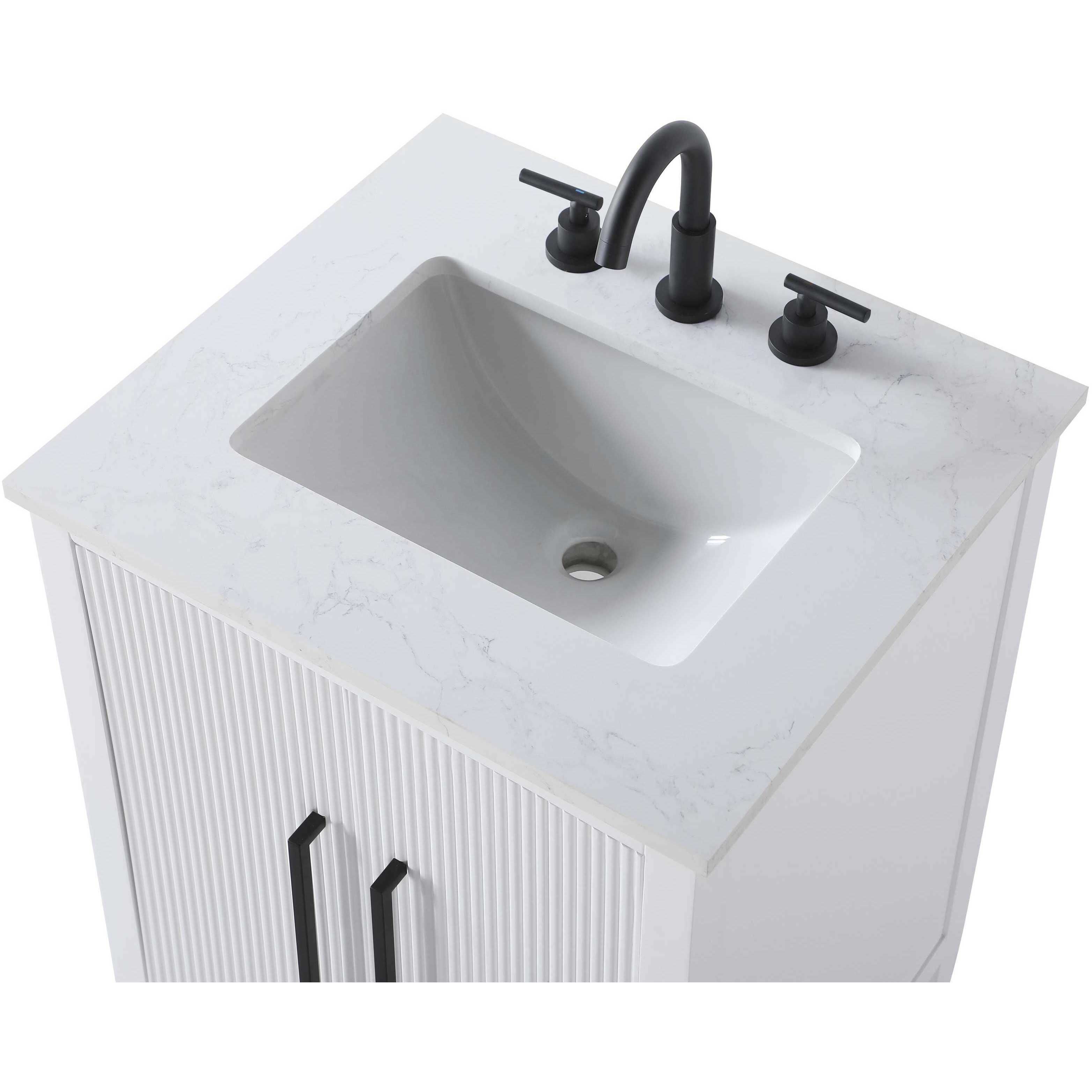 Blakely 24 X 35 inch White Bathroom Vanity Cabinet