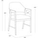 Milton Smoke Acacia / Polo Club Stone Dining Armchair