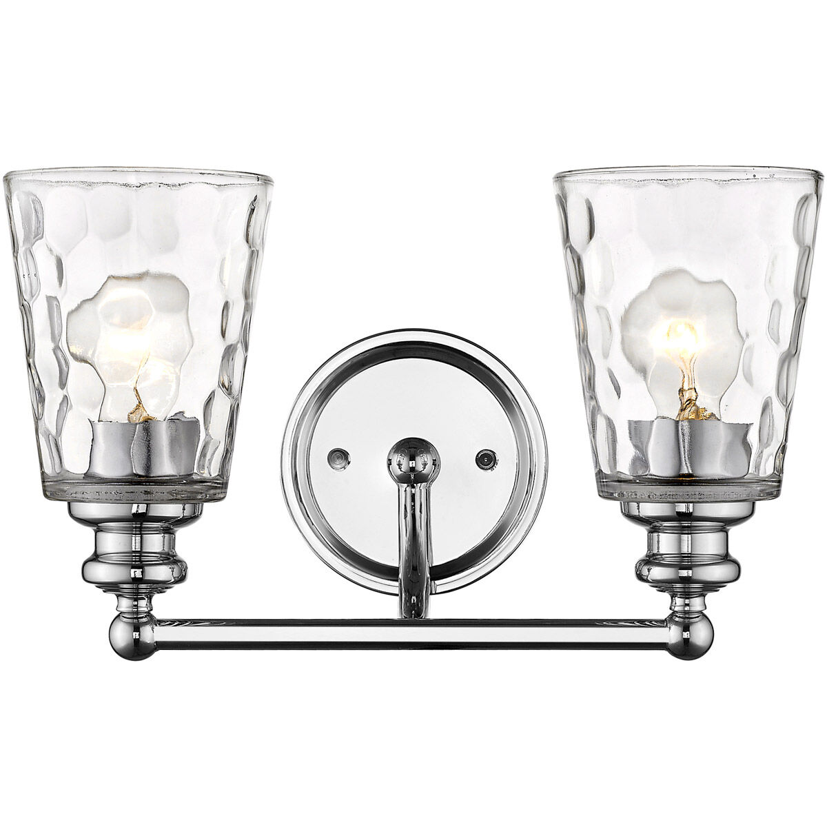 Mae 2 Light 14 inch Chrome Vanity Light Wall Light