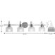 Archie 4 Light 35.5 inch Polished Chrome Bath Vanity Wall Light