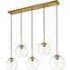 Baxter 5 Light 42 inch Brass Pendant Ceiling Light