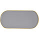 Harward Gray and Brushed Brass Tray, Set of 3