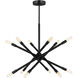 C&M by Chapman & Myers Eastyn 12 Light 22.5 inch Midnight Black Chandelier Ceiling Light