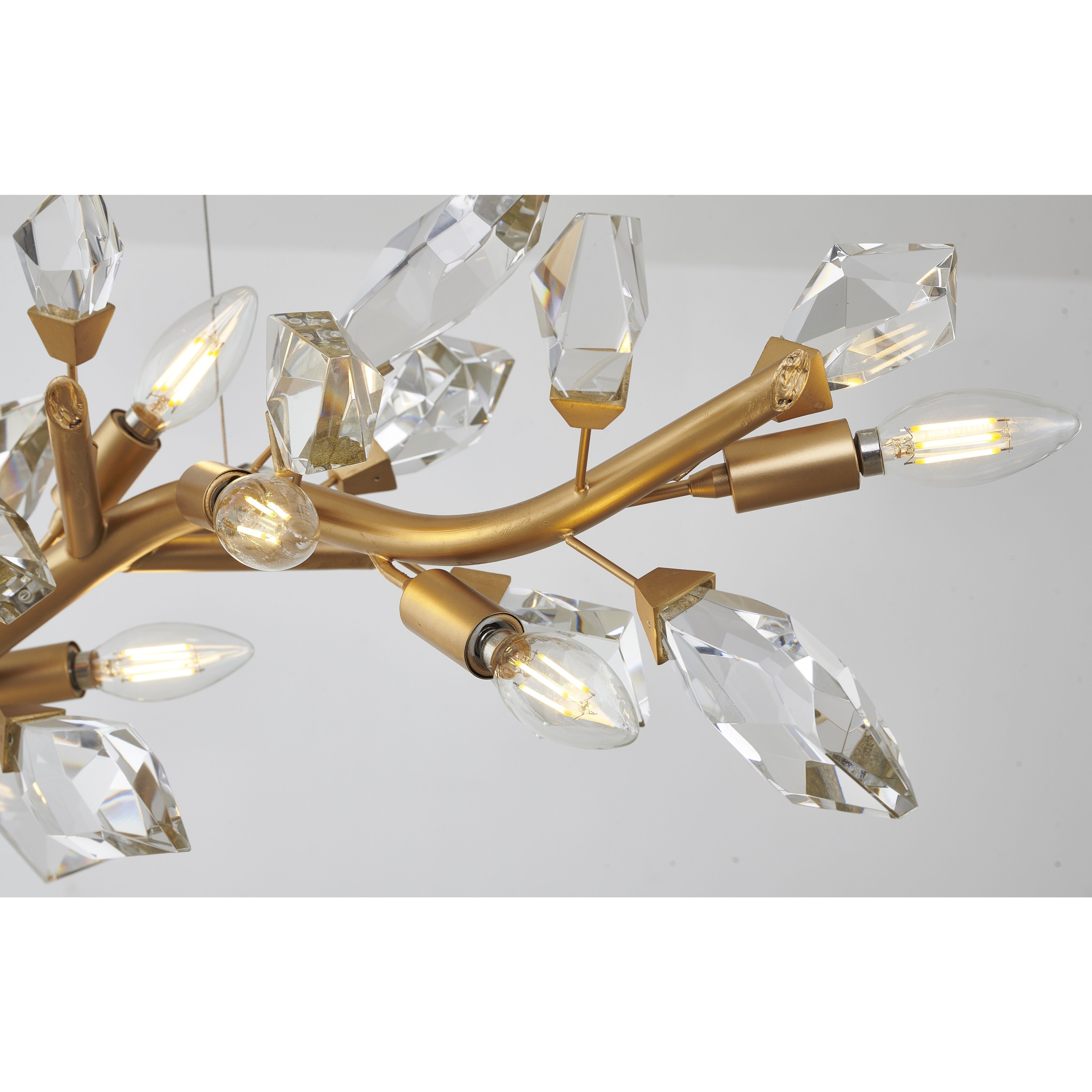 Canada LED 17.7 inch Gold Chandelier Ceiling Light
