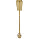 Cy LED 49.5 inch Lacquered Brass Chandelier Ceiling Light