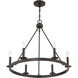 Traditional 6 Light 26 inch Oil Rubbed Bronze Chandelier Ceiling Light