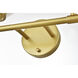 Ansley 4 Light 33 inch Brass Bath Sconce Wall Light