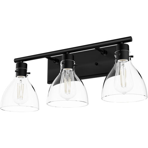 Van Nuys 3 Light 23.5 inch Matte Black Vanity Light Wall Light