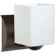 Rise 1 Light 5 inch Bronze Mini Sconce Wall Light in Incandescent