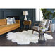 Sheepskin 72 X 48 inch Ivory Rug in 4 X 6, Rectangle