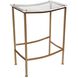 Acrylic 25 inch Gold and Clear Counter Stool