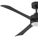 Iver 56 inch Matte Black Fan, Coastal Elements
