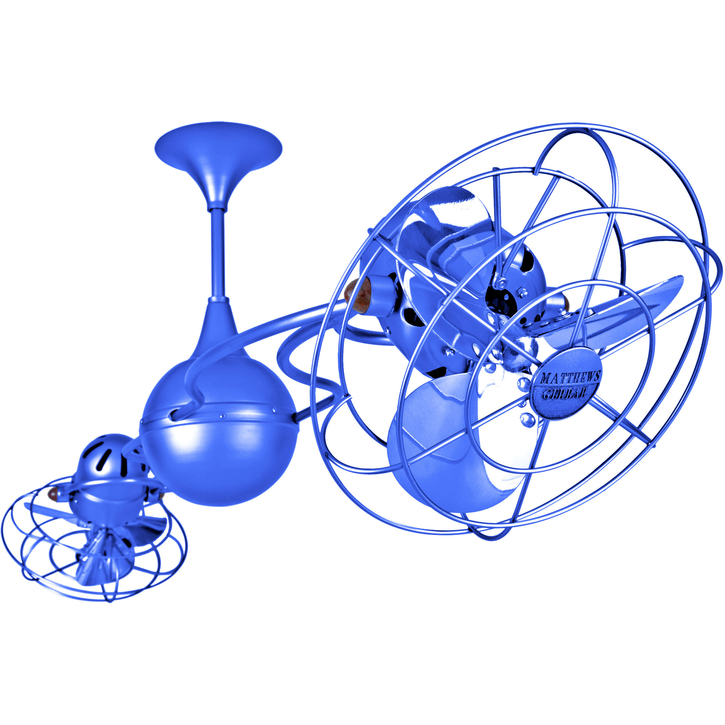 Matthews-Gerbar Italo Ventania 60 inch Light Blue Ceiling Fan