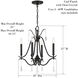 Laurel Estate 4 Light 18 inch Coal Chandelier Ceiling Light