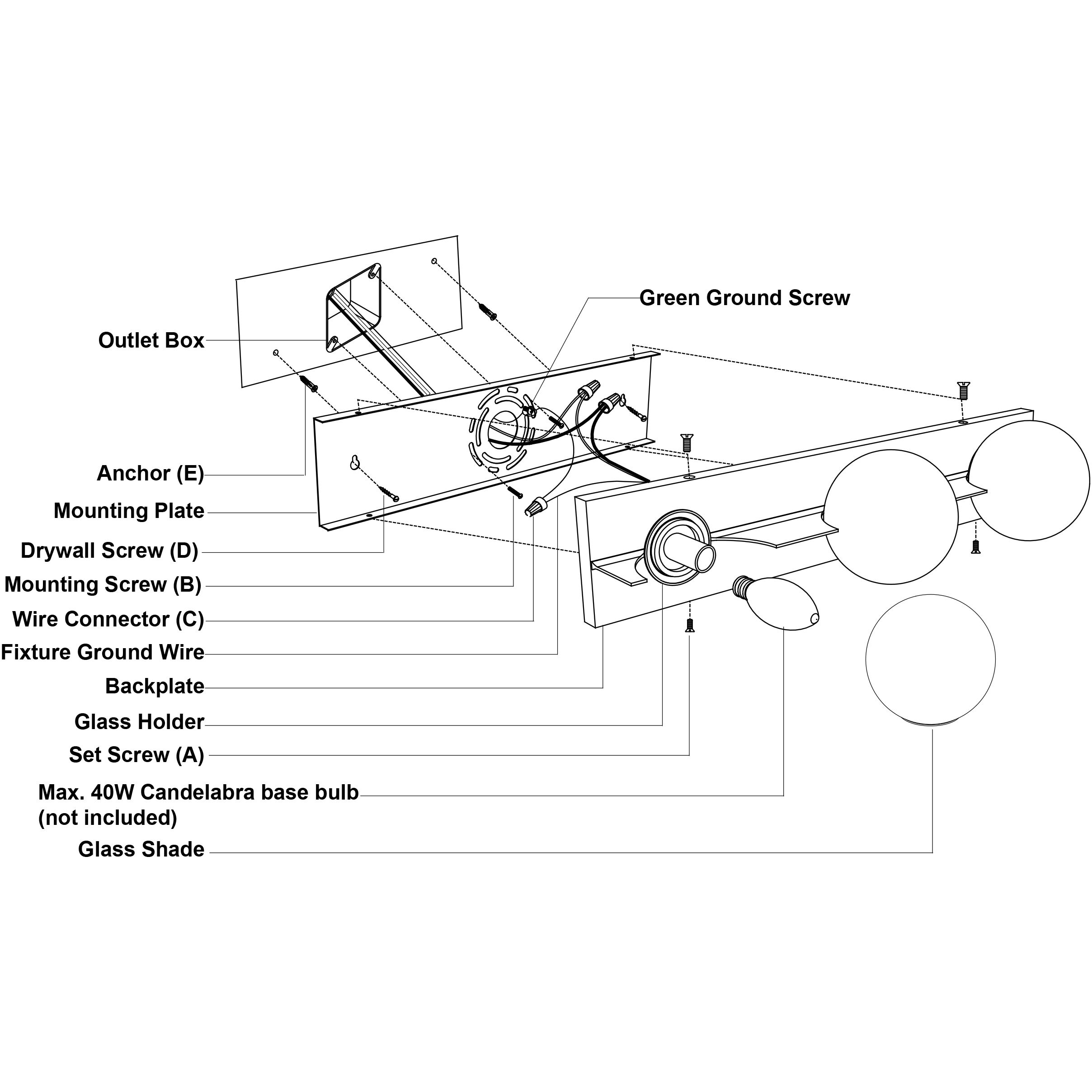 Parkview LED 24 inch Satin Brass Bathroom Light Wall Light