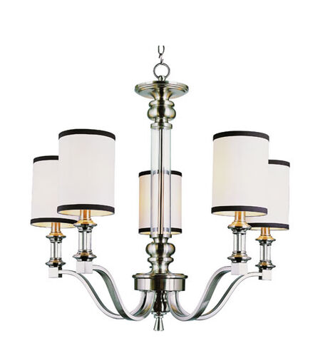 Montclair 5 Light 26 inch Brushed Nickel Chandelier Ceiling Light