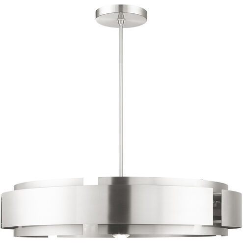 Varick 7 Light 34 inch Brushed Nickel Pendant Chandelier Ceiling Light