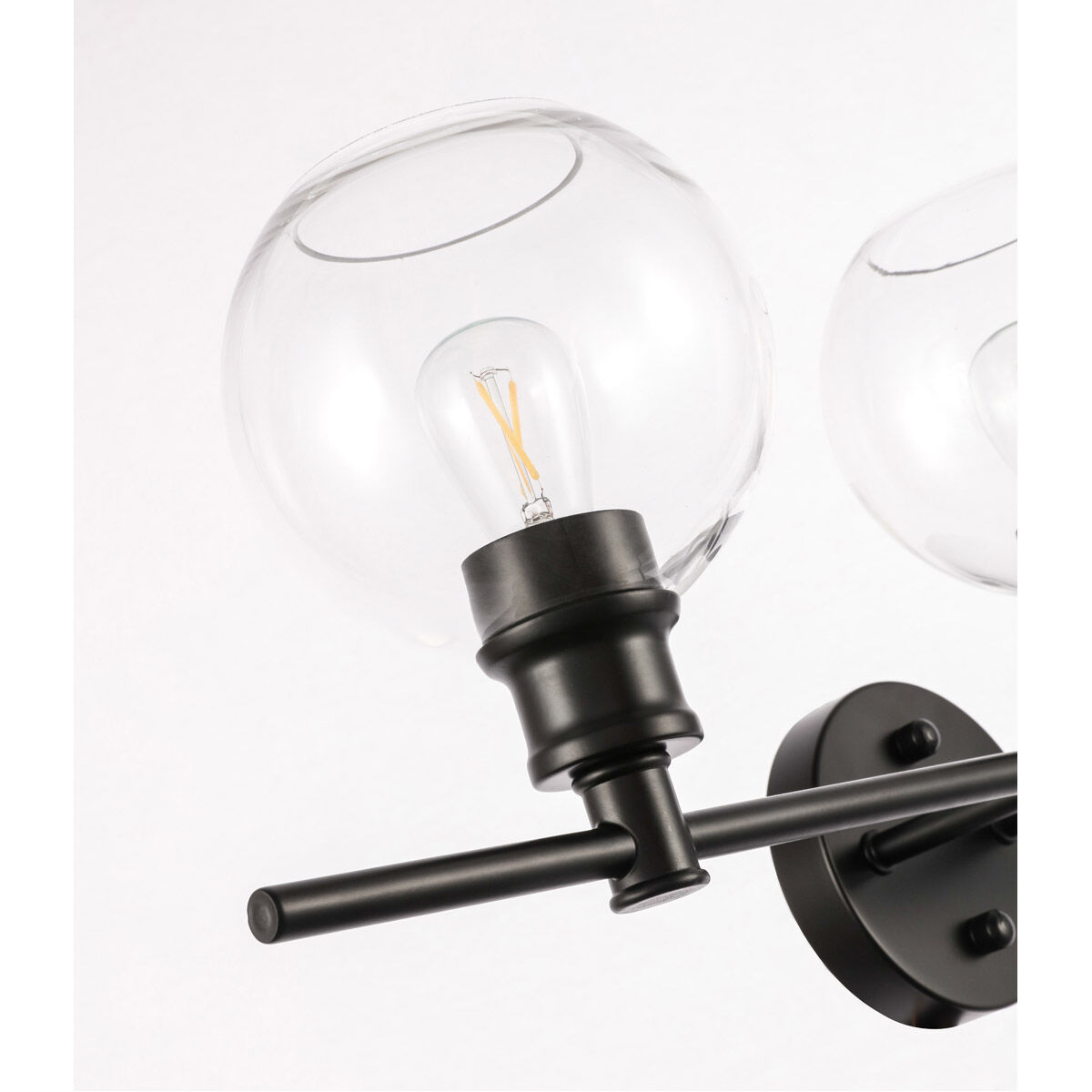 Collier 3 Light 28 inch Black Wall sconce Wall Light