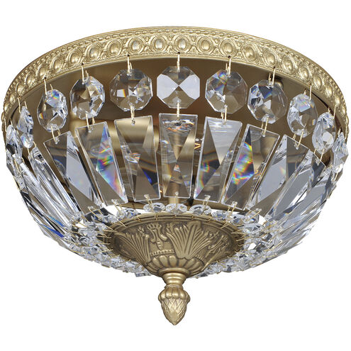 Lemire 2 Light 10 inch Antique Gold Flush Mount Ceiling Light