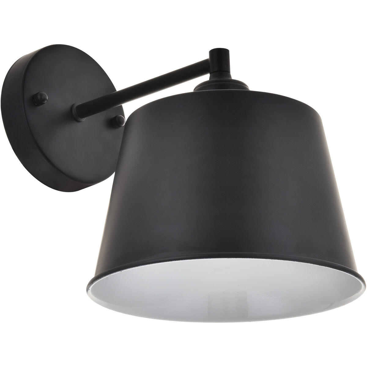 Nota 1 Light 8 inch Black Wall Sconce Wall Light