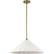 Alora Mood Serena 1 Light 20.5 inch Aged Gold Pendant Ceiling Light