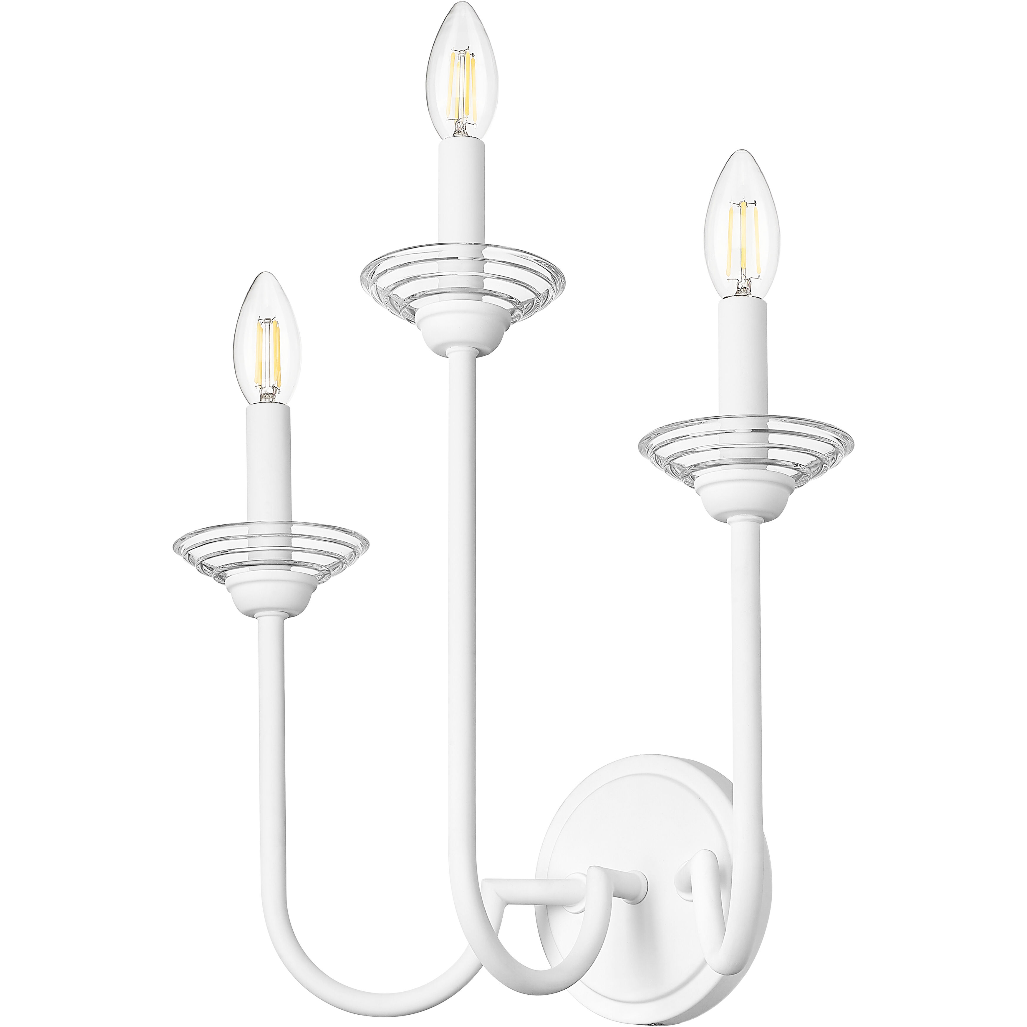 Allistair Wall Sconce Wall Light in Tundra White