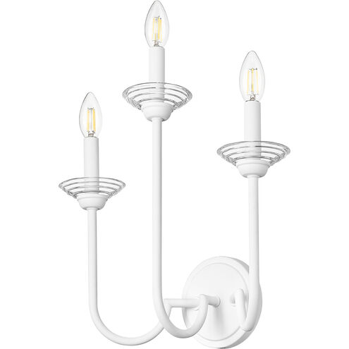 Allistair Wall Sconce Wall Light in Textured White