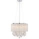 Beverly Dr. 12 Light 20 inch Silver Silk String Dual Mount Ceiling Light, Convertible to Hanging