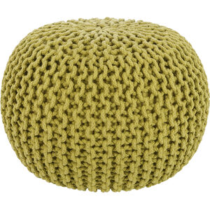 Malmo 14 inch Olive Pouf, Round