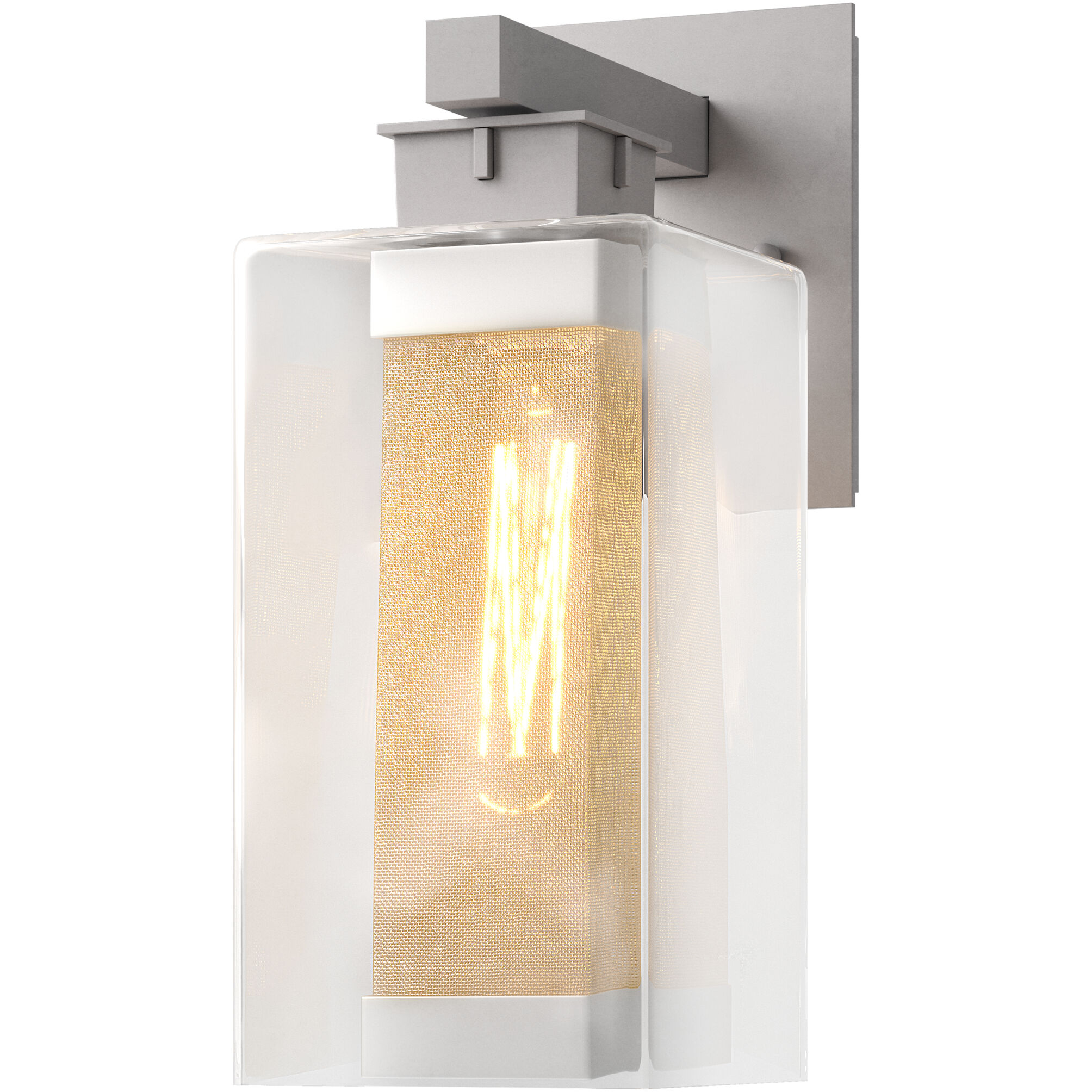 Polaris 1 Light 13.9 inch Coastal Burnished Steel and Coastal Silver Outdoor Sconce, Medium