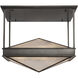 Cairo 4 Light 19 inch Urban Bronze Semi Flush Mount Ceiling Light
