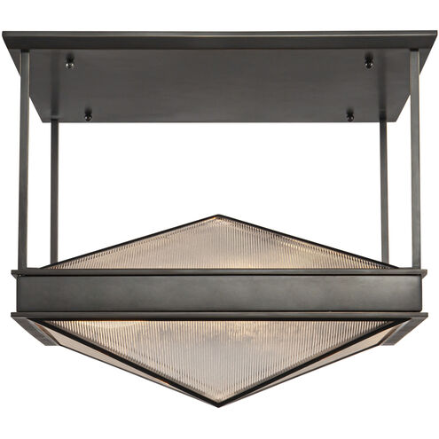 Cairo 4 Light 19 inch Urban Bronze Semi Flush Mount Ceiling Light