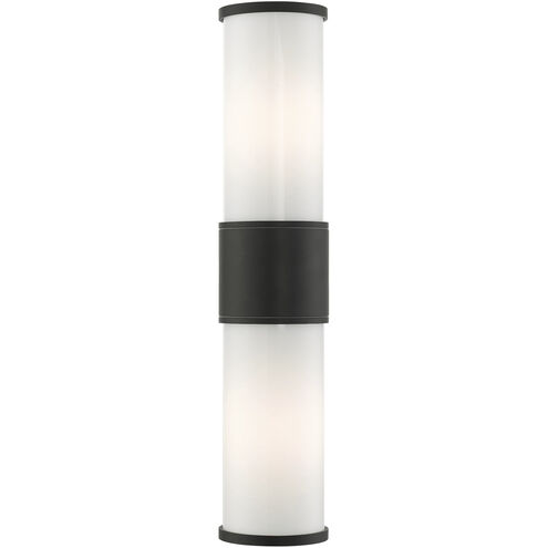 Landsdale 2 Light 5 inch Textured Black Outdoor Wall Lantern
