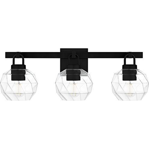 Celina 3 Light 24 inch Matte Black Bath Light Wall Light, Large