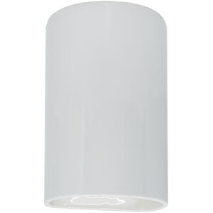 Ambiance LED 5.75 inch Gloss White Wall Sconce Wall Light in 1000 Lm LED, Gloss White/Gloss White