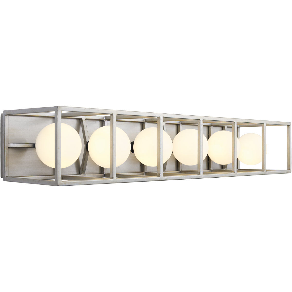 Plaza LED 28.38 inch Silverado and Carbon Bath Vanity Wall Light in 6