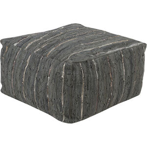 Anthracite 13 inch Dark Green Pouf, Rectangle