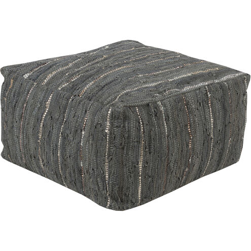 Anthracite 13 inch Dark Green Pouf, Rectangle