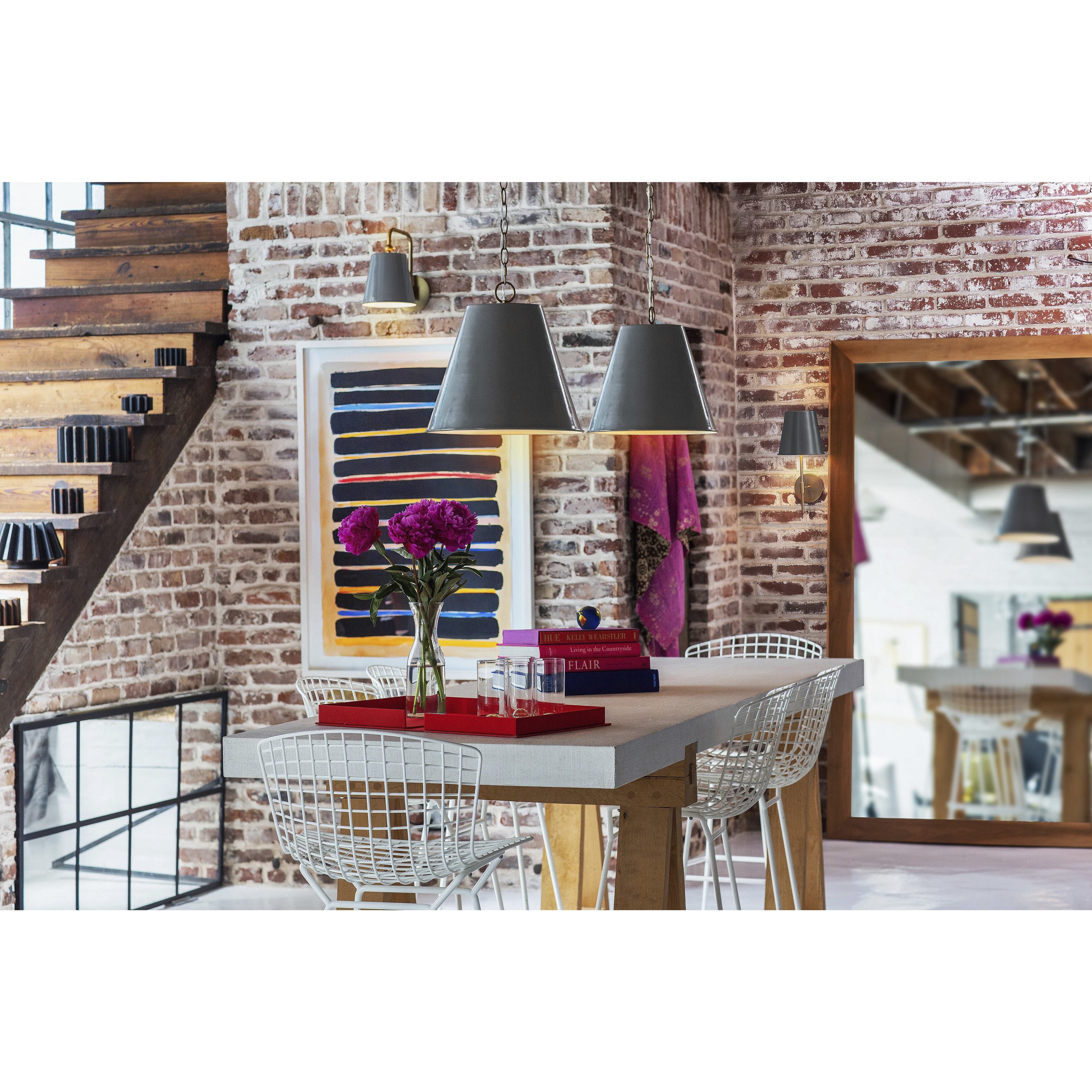 Blake LED 14 inch French Gray Pendant Ceiling Light