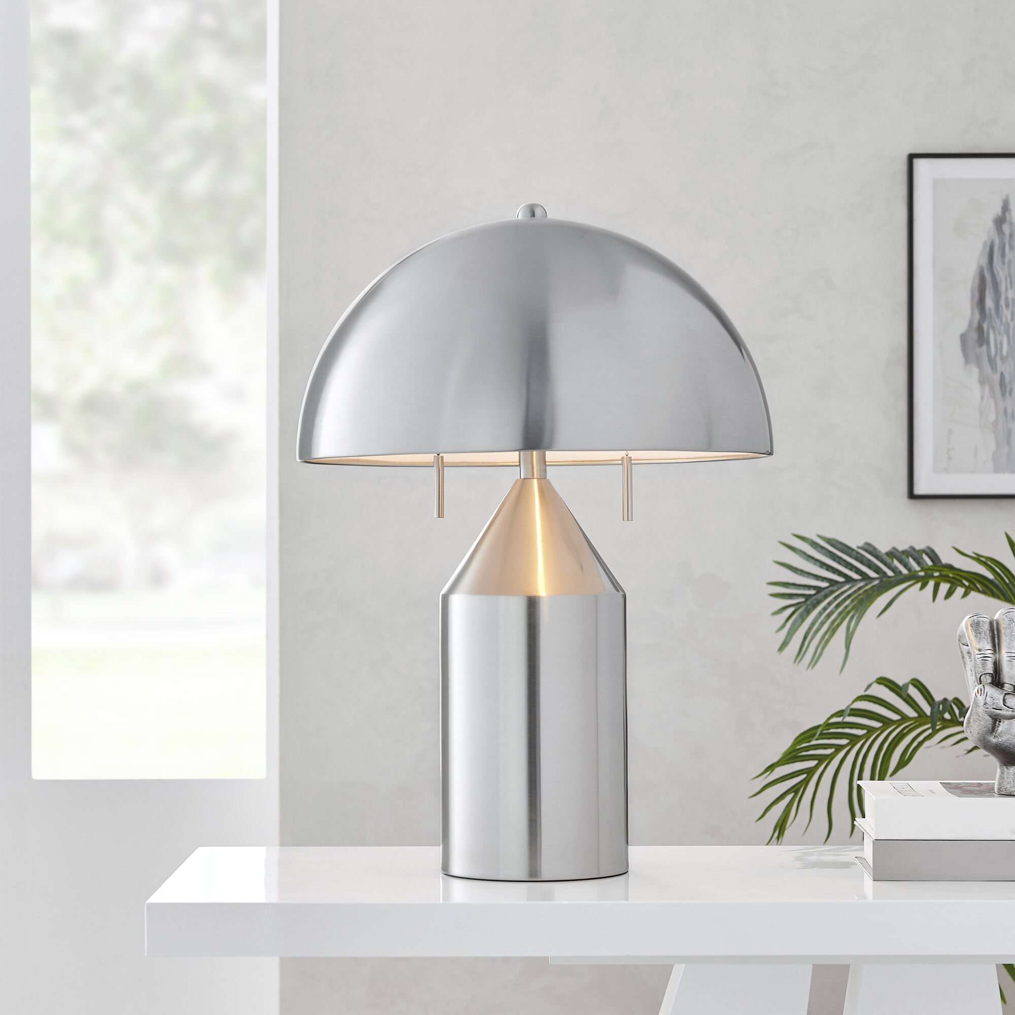 Ranae 21.5 inch 60.00 watt Silver Table Lamp Portable Light