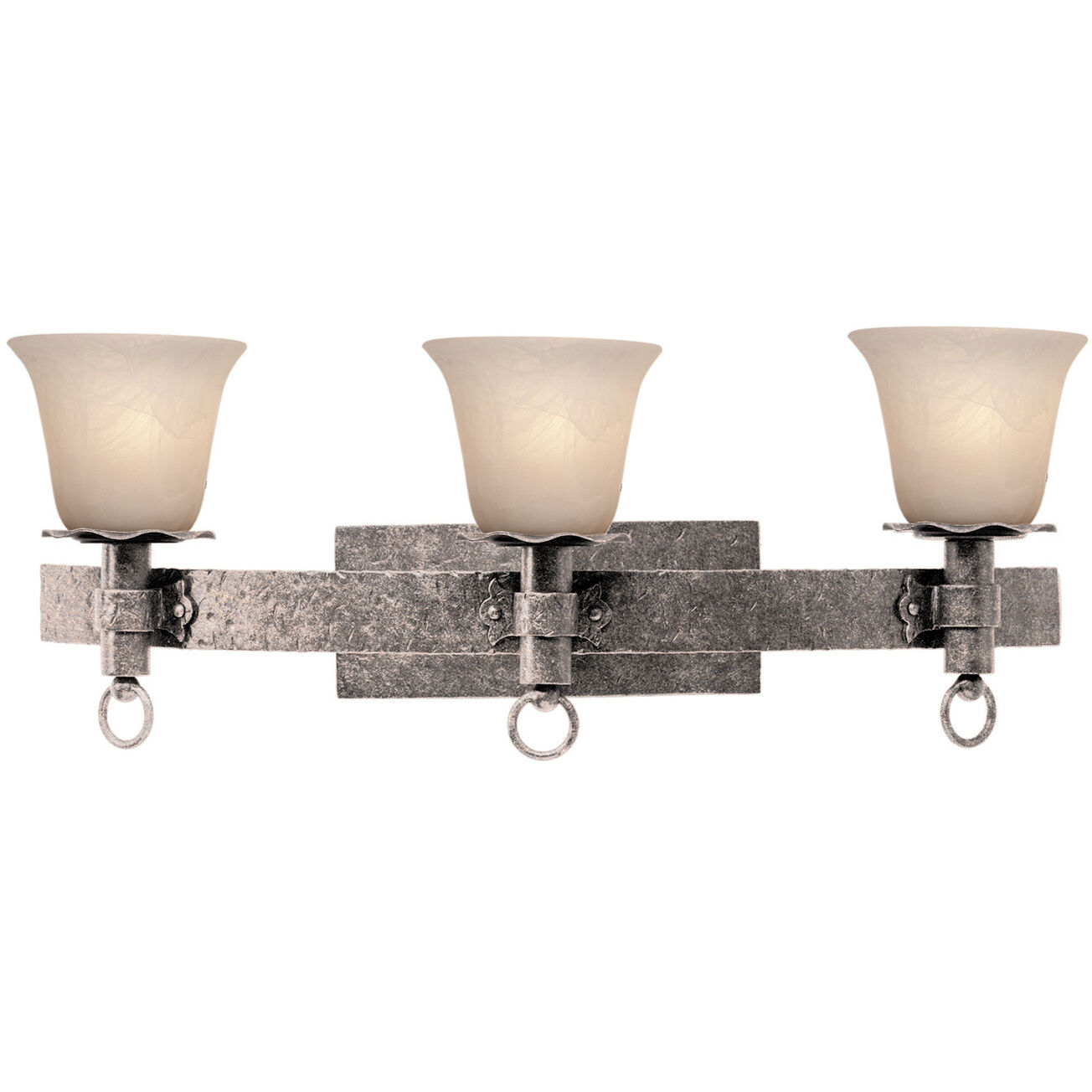 Americana 3 Light 26.5 inch Pearl Silver Vanity Light Wall Light
