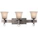 Americana 3 Light 26.5 inch Pearl Silver Vanity Light Wall Light