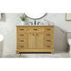 Americana 48 X 22 X 35 inch Natural Wood Vanity Sink Set