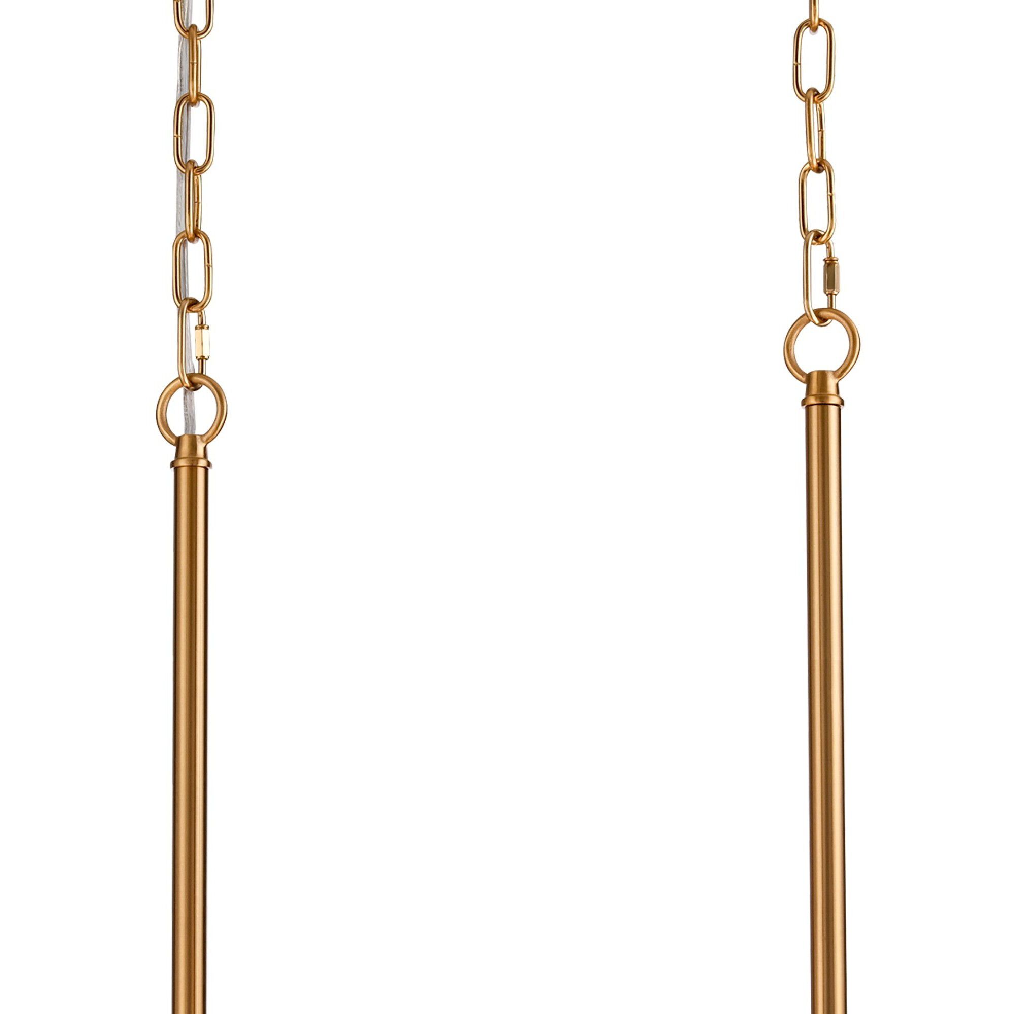 Anastasia 8 Light 47.25 inch Lacquered Gold Linear Chandelier Ceiling Light